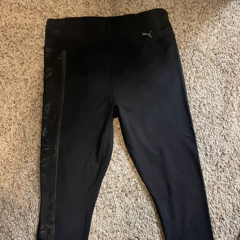 Puma Black Leggings & Sweatshirt